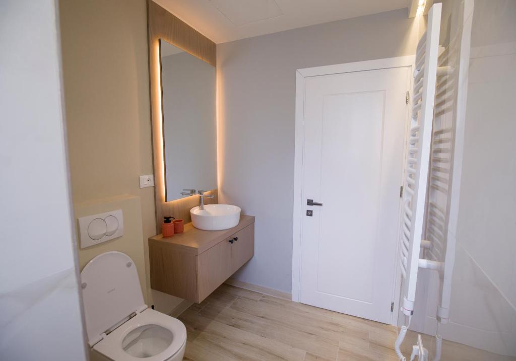 Koupelna v ubytování Tola Apartaments
