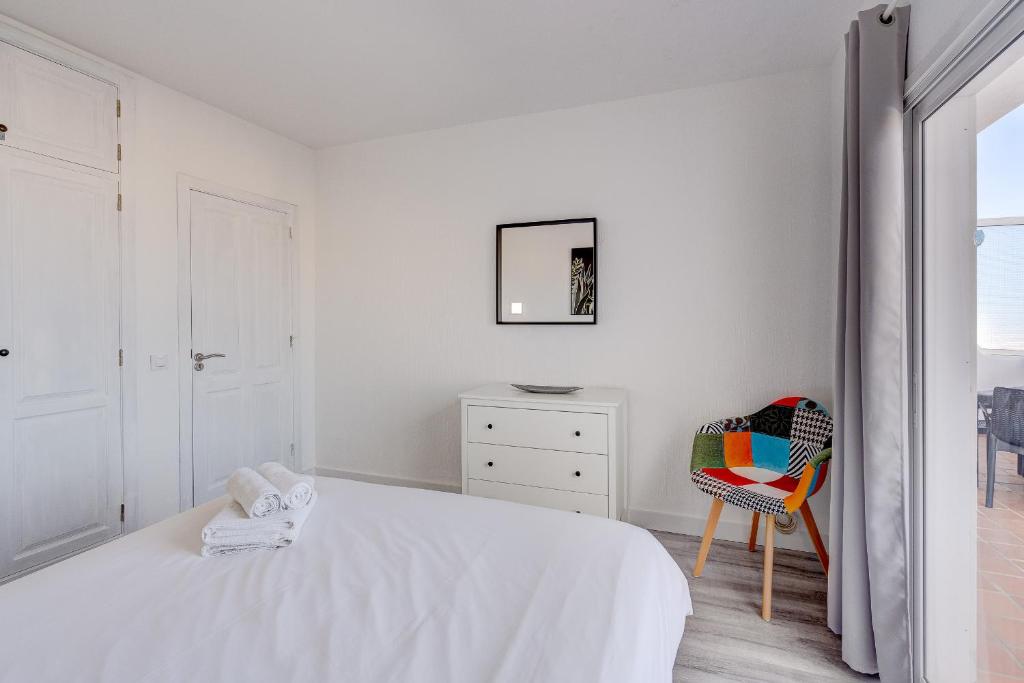 Posteľ alebo postele v izbe v ubytovaní Bright and modern apt in Costa Adeje