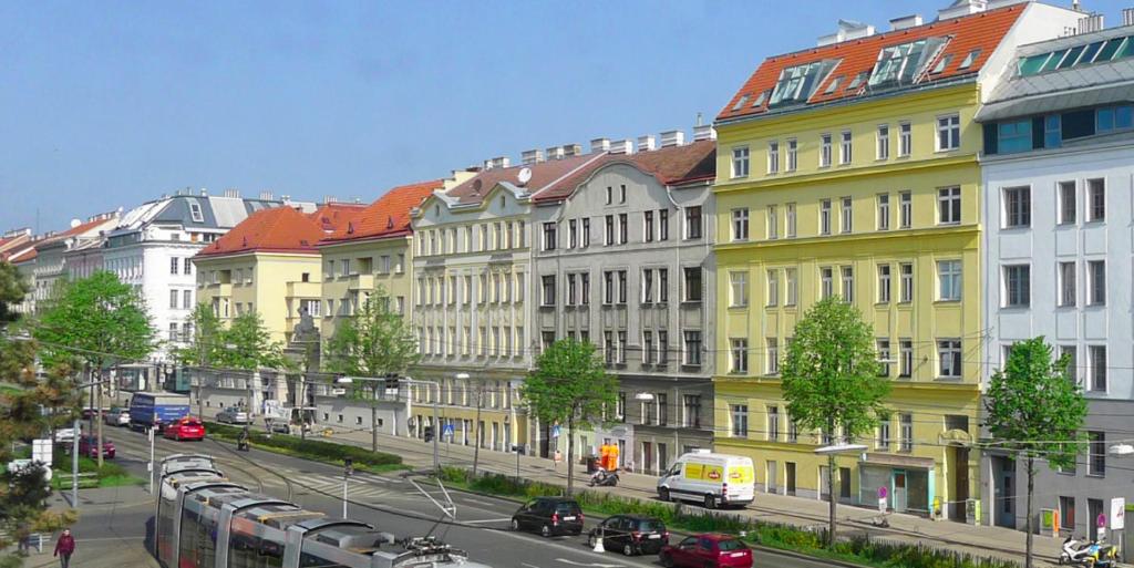 Nespecifikovaný výhled na destinaci Vídeň nebo výhled na město při pohledu z ubytování v soukromí