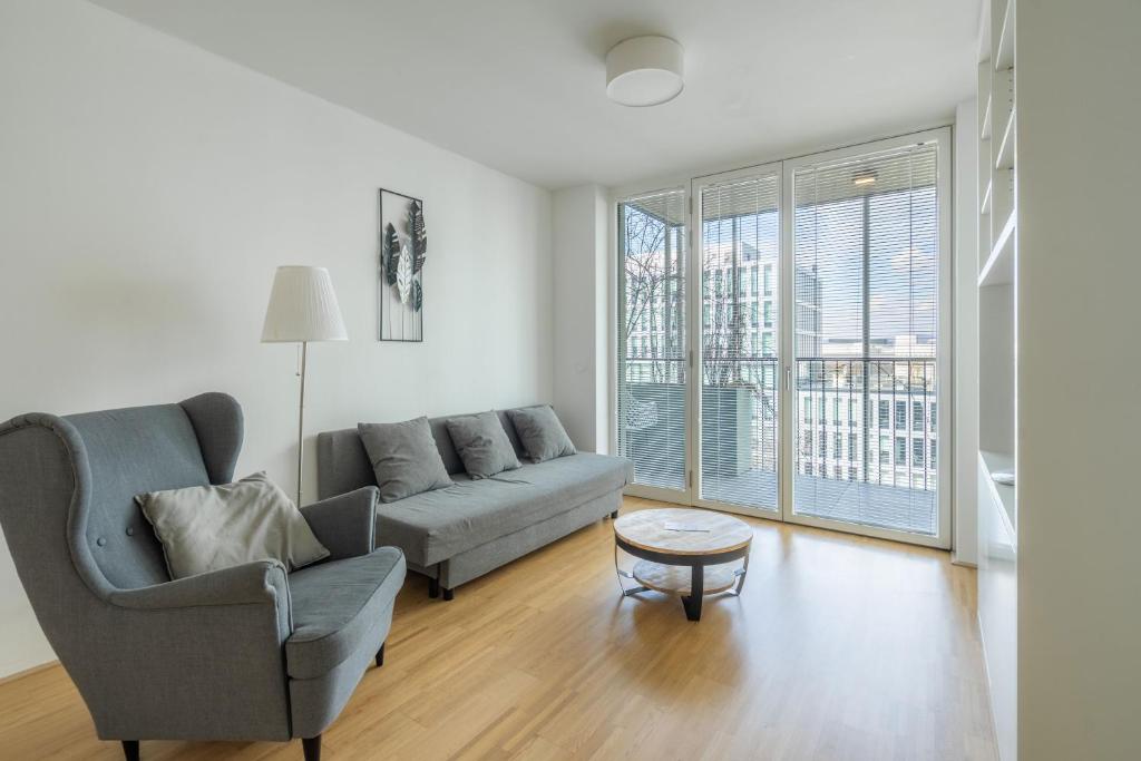 Część wypoczynkowa w obiekcie easy flat Green Prater