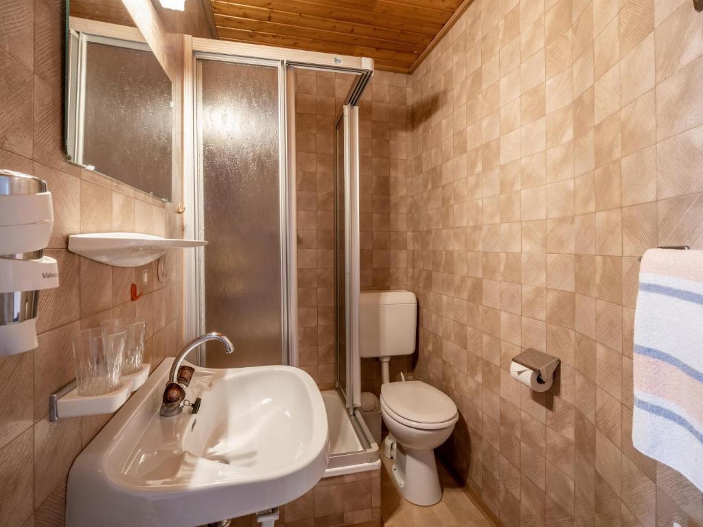 Koupelna v ubytování Im Riederhof