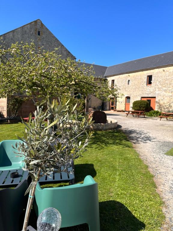 Zahrada ubytování Hôtel Restaurant le clos de l 'Ancien Pressoir