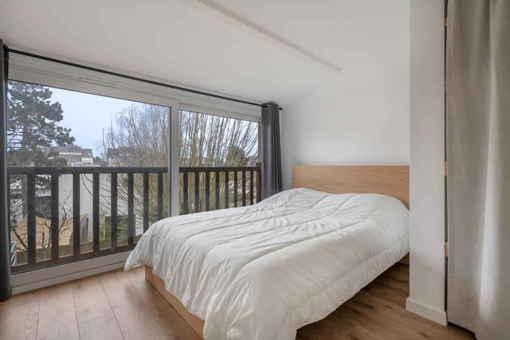Posteľ alebo postele v izbe v ubytovaní Appartement à 350 mètres du Port du Pouliguen!