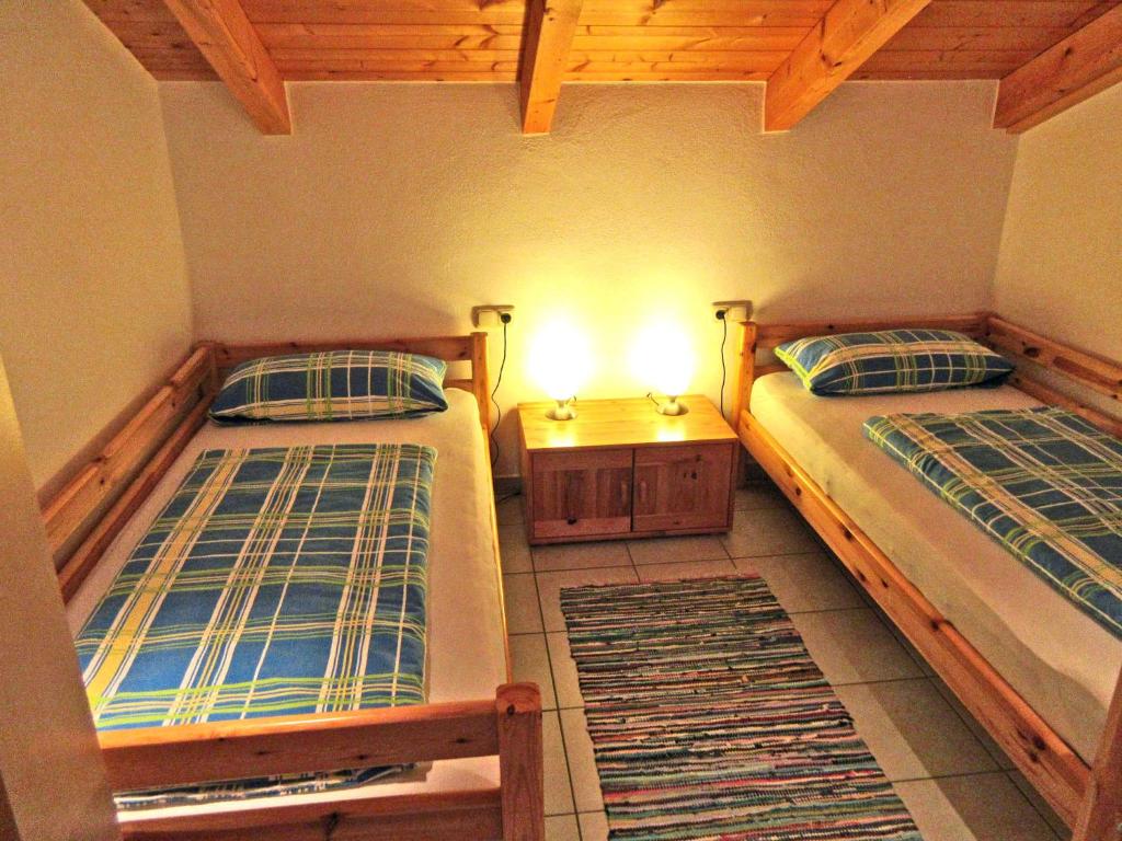 Postel nebo postele na pokoji v ubytování Ferienwohnung Sunkler