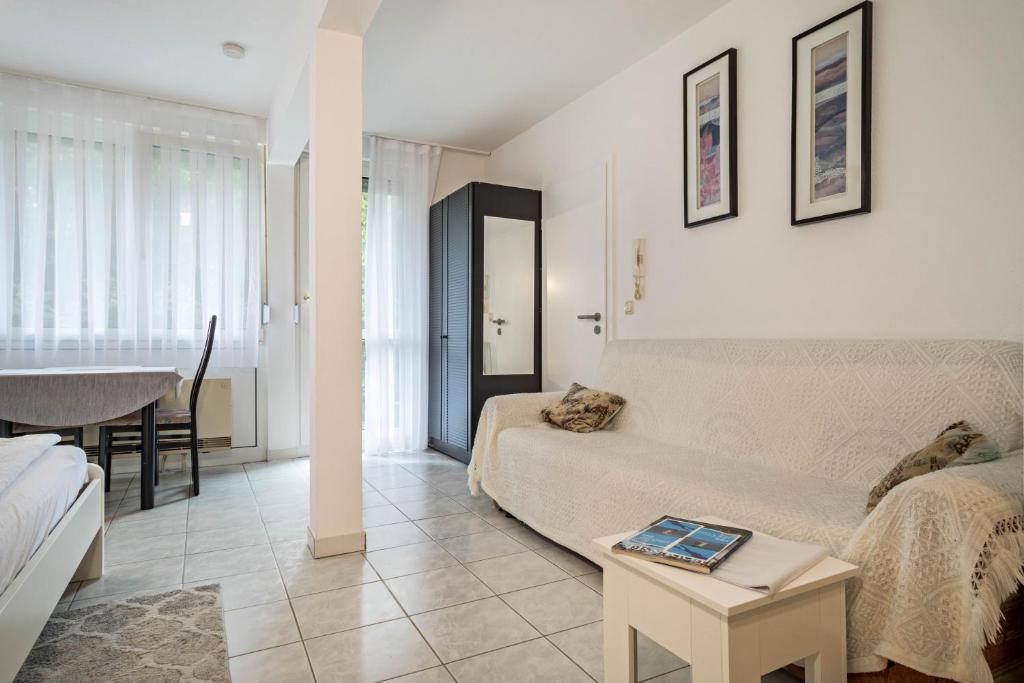 Postel nebo postele na pokoji v ubytování Fewo Eg Rechts - Hunde erlaubt