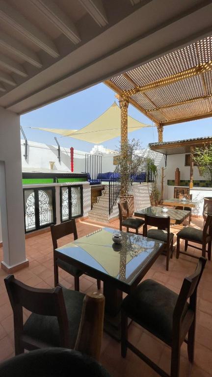 Balkón nebo terasa v ubytování RIAD LUXE LOCATION le GRIZZLY