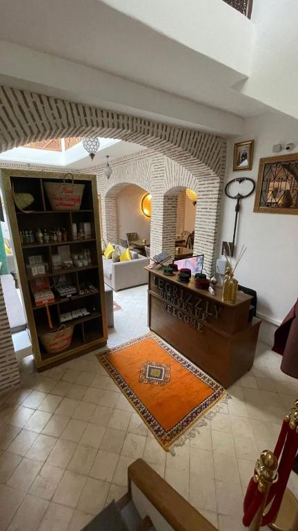 Posezení v ubytování RIAD LUXE LOCATION le GRIZZLY