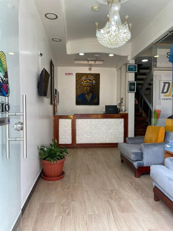 Vstupní hala nebo recepce v ubytování HOTEL El INDIO