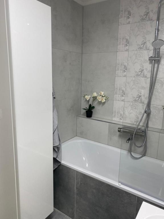 Koupelna v ubytování Apartmán Nitra