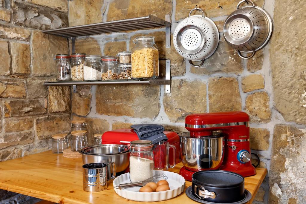 Kuchyň nebo kuchyňský kout v ubytování Flegi Holiday Home