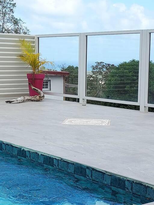 Bazén v ubytování Bold'Air piscine, vue mer nebo v jeho okolí