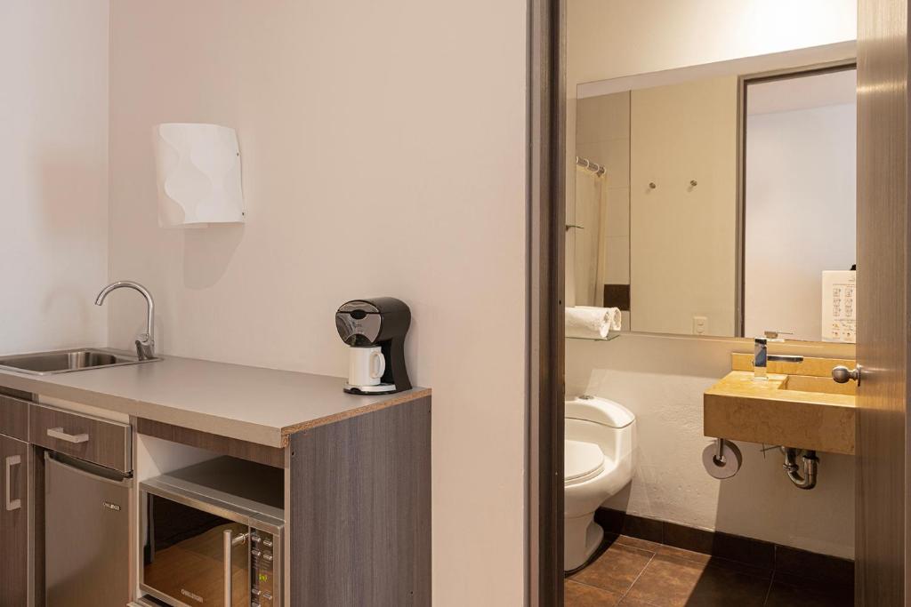 Koupelna v ubytování Hotel Viaggio 617