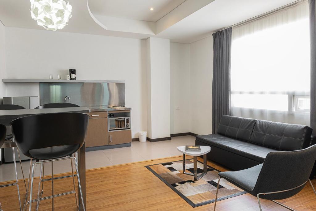 Kuchyň nebo kuchyňský kout v ubytování Hotel Viaggio 617