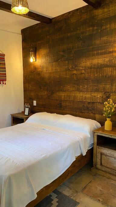 A bed or beds in a room at Habitación Rancho Las Moras