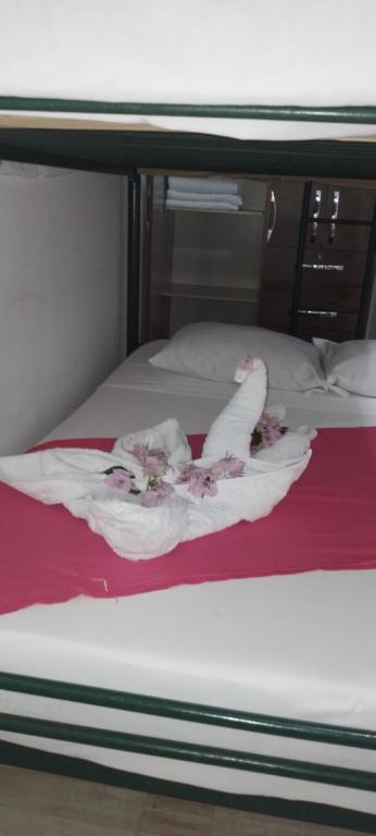 Postel nebo postele na pokoji v ubytování Cabinas Smith
