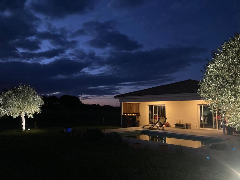 Zahrada ubytování Gîte Les Vignes