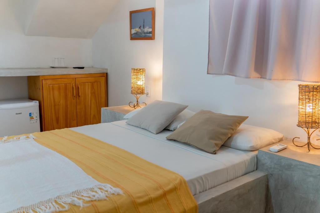 Letto o letti in una camera di casa jasmin