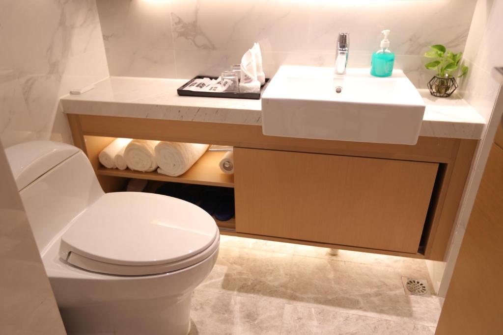 Koupelna v ubytování Kezan Condo Hotel