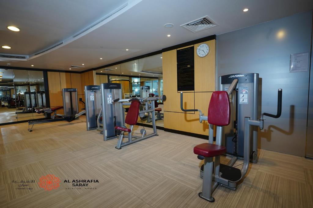 Fitness centrum a/nebo fitness zařízení v ubytování Alashrafia Saray - Fabulous 1BR in Canal Views