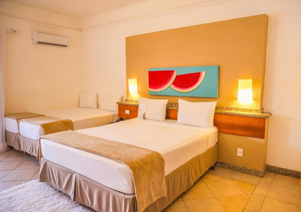 Postel nebo postele na pokoji v ubytování PSP Resort All Inclusive