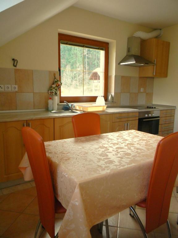 Kuchyň nebo kuchyňský kout v ubytování Tourist farm Kolar