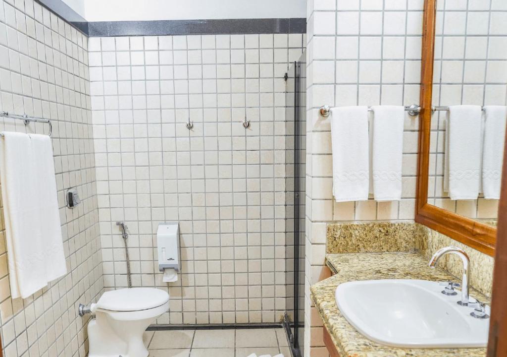 Koupelna v ubytování PSP Resort All Inclusive