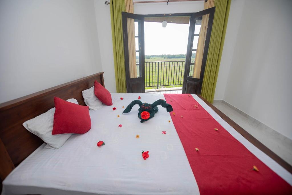 Postel nebo postele na pokoji v ubytování Ehala Family Rest