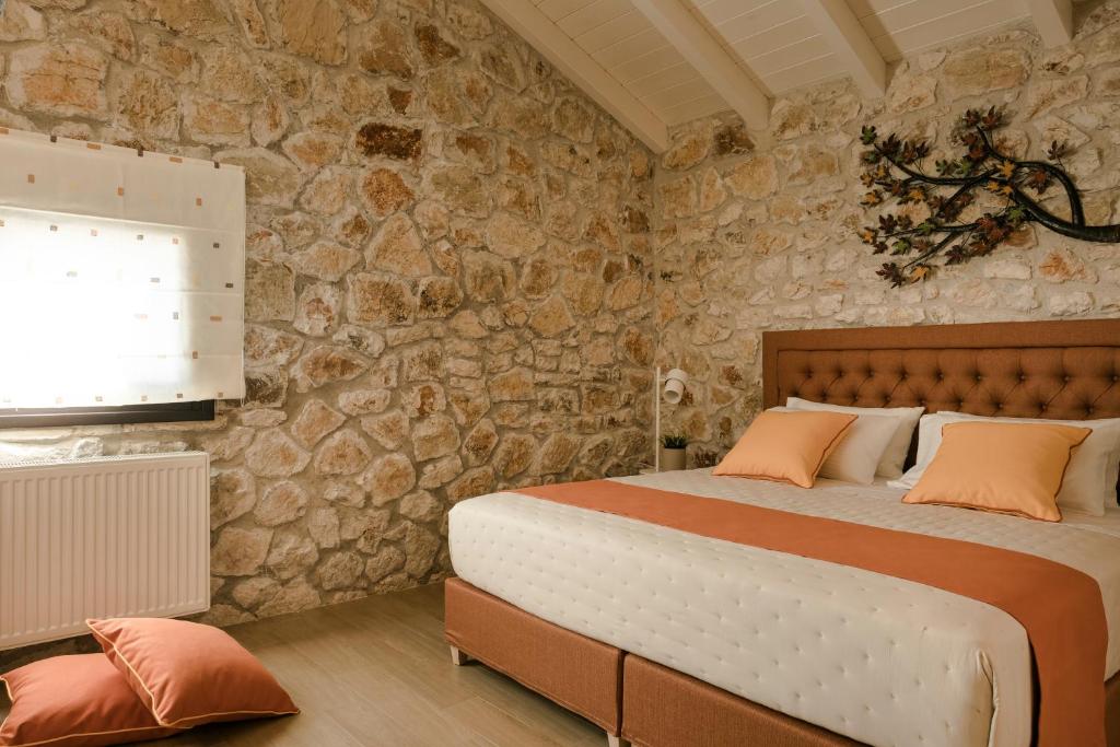 Postel nebo postele na pokoji v ubytování Τheano Villa