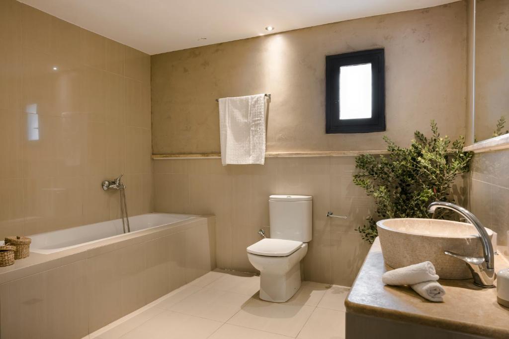 Koupelna v ubytování Τheano Villa