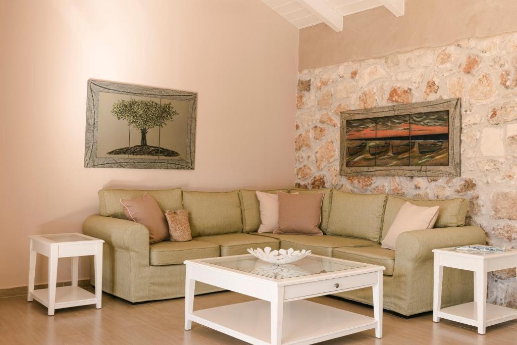 Posezení v ubytování Τheano Villa