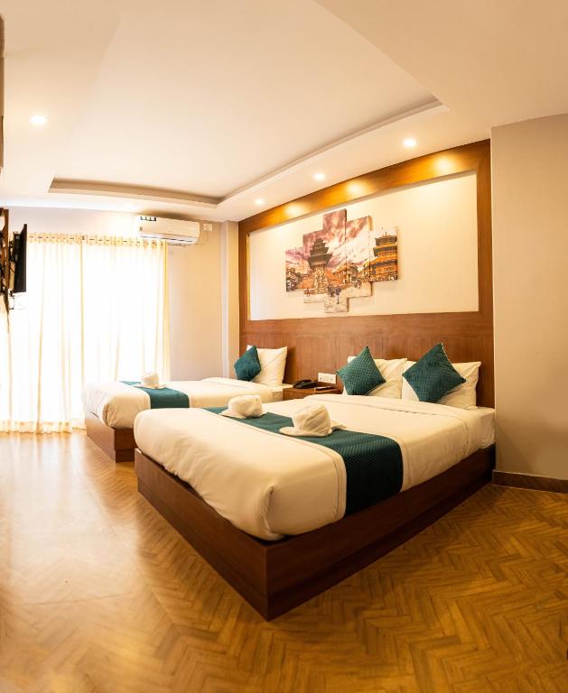 Postel nebo postele na pokoji v ubytování Majheri Resort and Spa