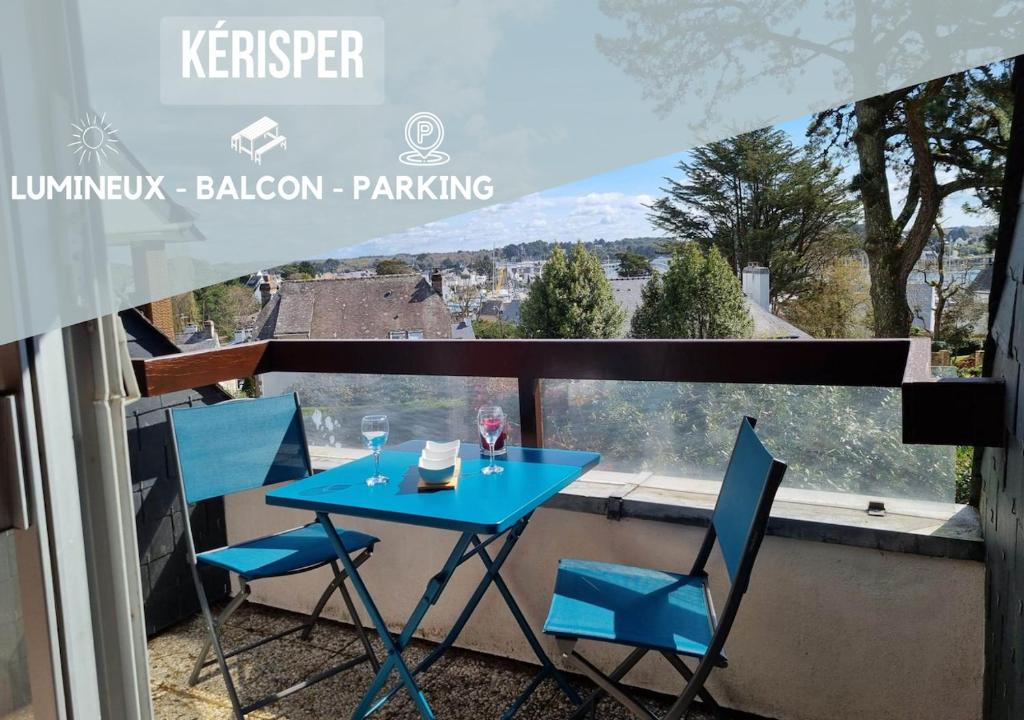 Balkón alebo terasa v ubytovaní Kérisper * Duplex * 400 m du port * Parking