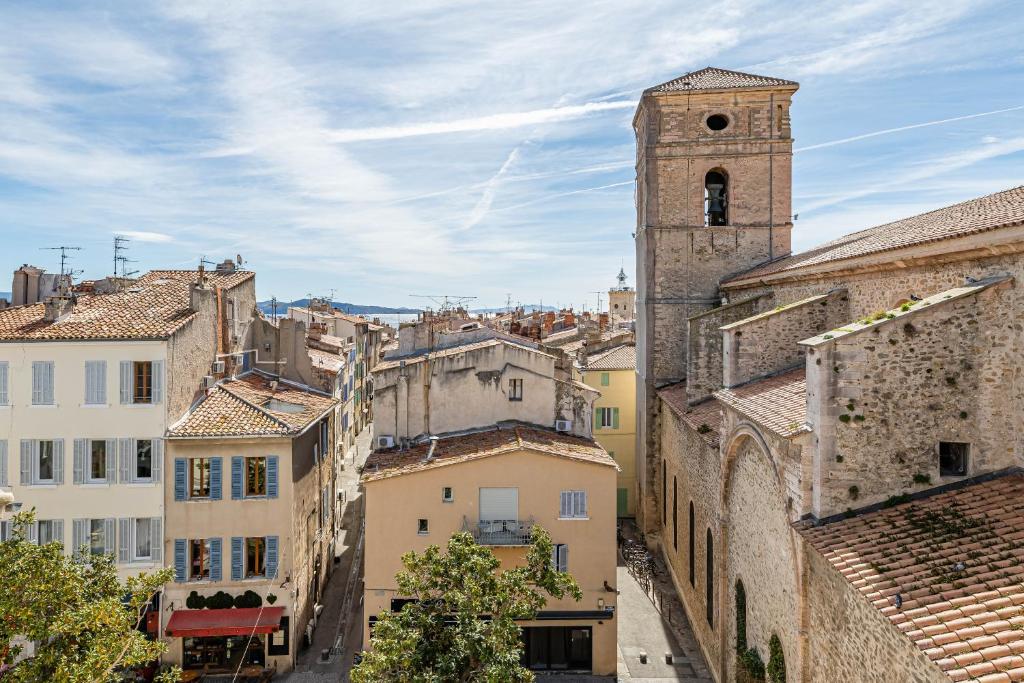 Výhľad na mesto La Ciotat alebo výhľad na mesto priamo z apartmánu