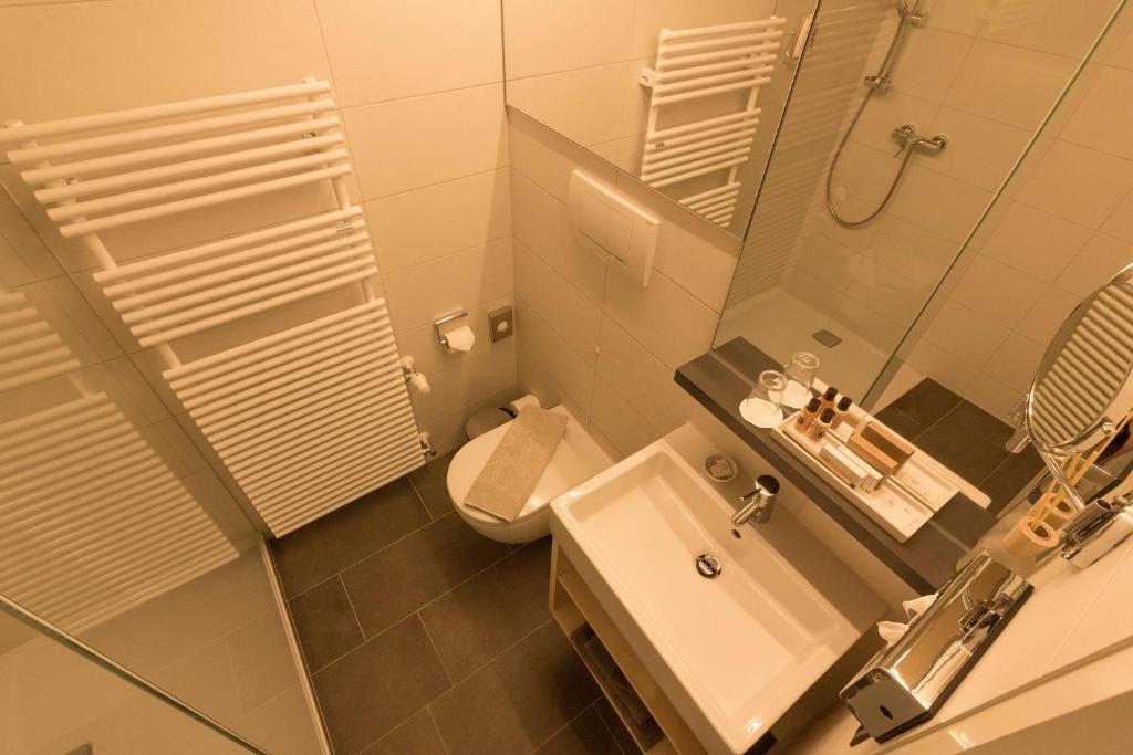 Koupelna v ubytování Wohlfühlhotel Hubertushof