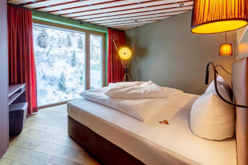 Postel nebo postele na pokoji v ubytování Wohlfühlhotel Hubertushof