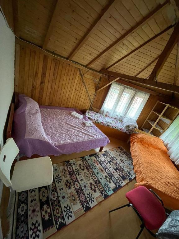 Postel nebo postele na pokoji v ubytování Constantinescu A