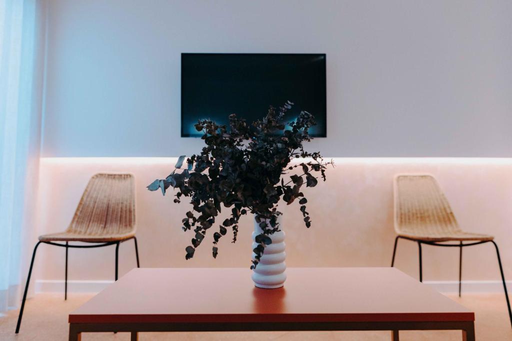 TV a/nebo společenská místnost v ubytování Apartamentos Santa Isabel
