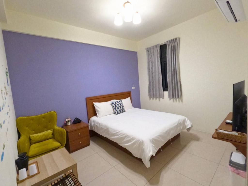 Postel nebo postele na pokoji v ubytování Bear Baby Homestay