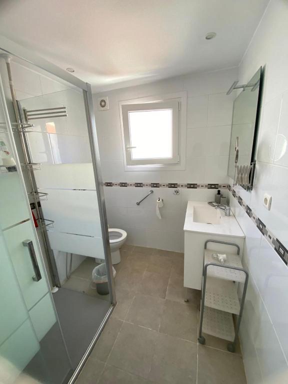 Kúpeľňa v ubytovaní Casa de Las Palmeras