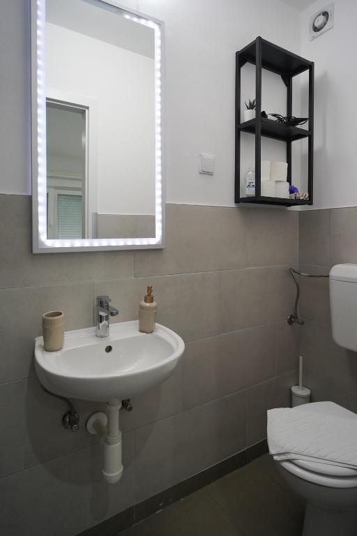 Koupelna v ubytování Apartments Choice