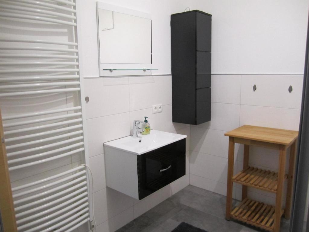 Kuchyň nebo kuchyňský kout v ubytování Ferienwohnung Oberkreut