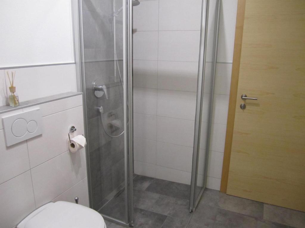 Koupelna v ubytování Ferienwohnung Oberkreut