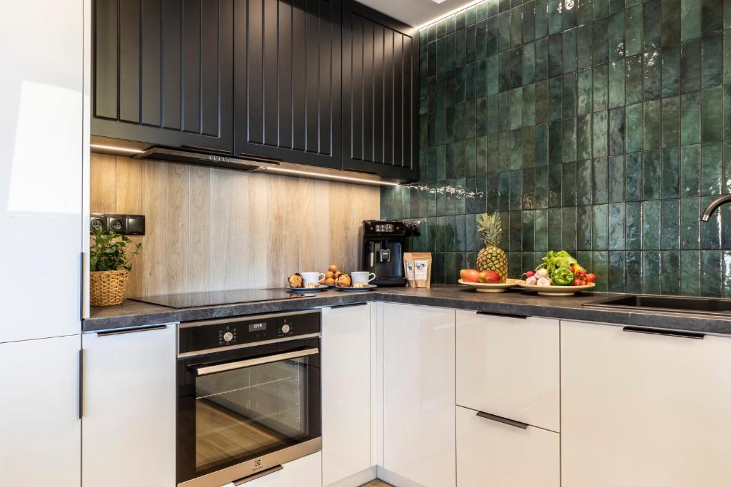Kuchyňa alebo kuchynka v ubytovaní Apartament Czorsztyn 2