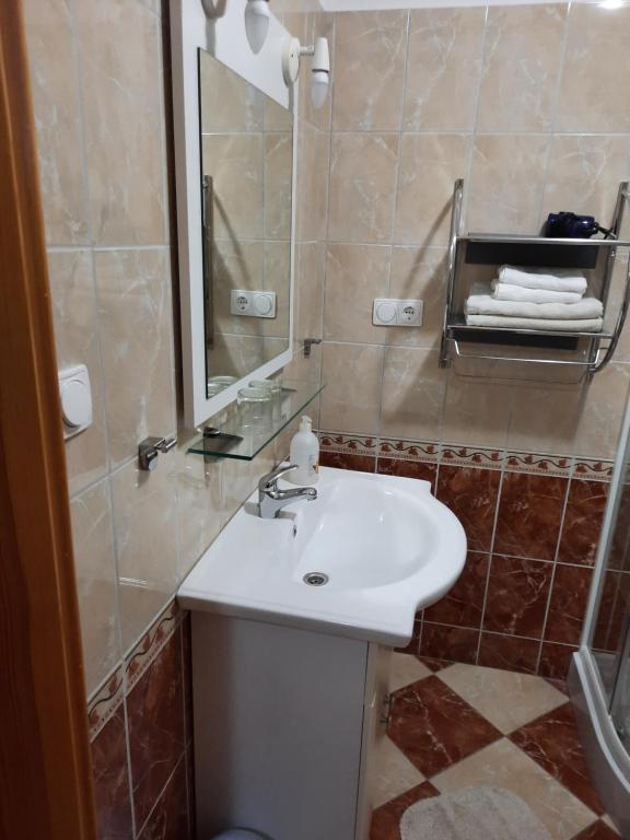 Koupelna v ubytování Ambrózia Guesthouse