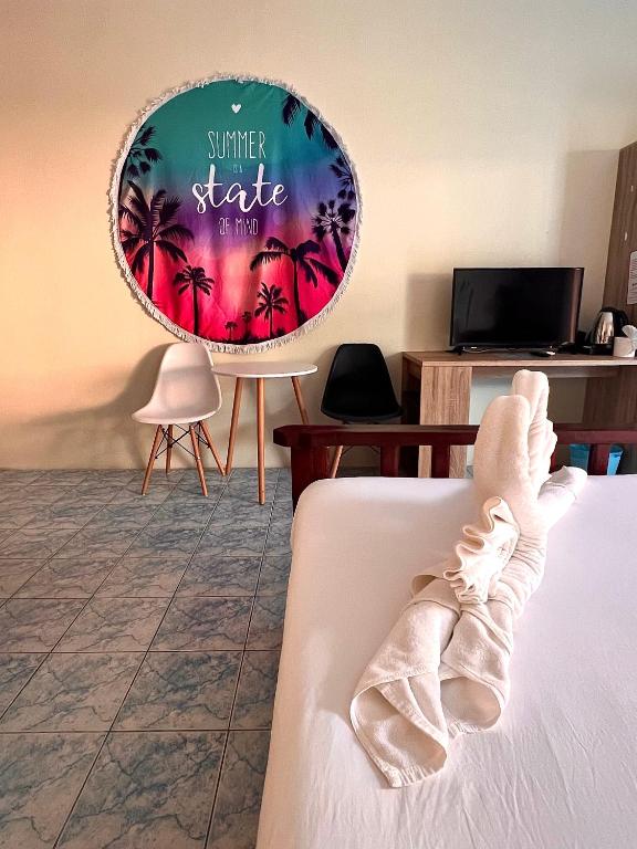 Postel nebo postele na pokoji v ubytování Baankasemsuk Resort 般咔 深宿