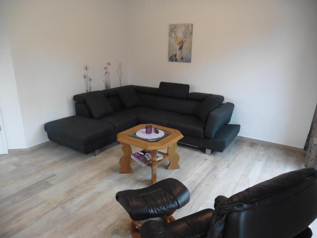 Posezení v ubytování Ferienhaus Am Bienenzaun