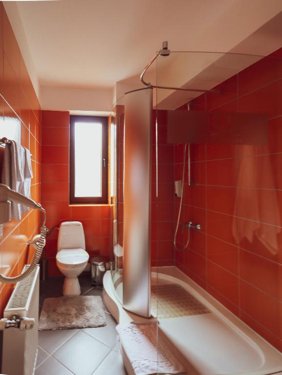 Koupelna v ubytování Hotel Residenz