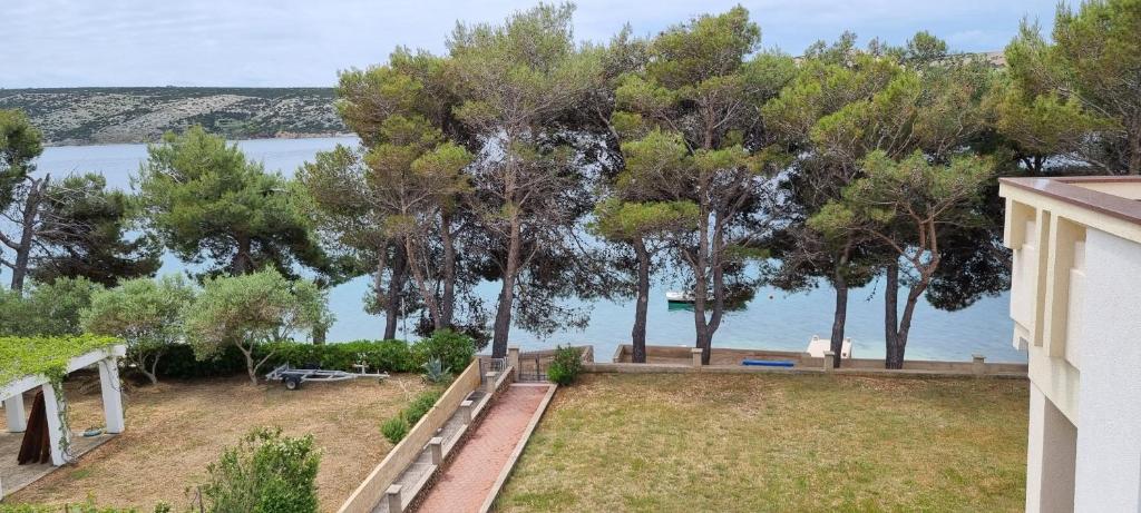 a view of the water from a house at Apartmani S&S in Stara Novalja