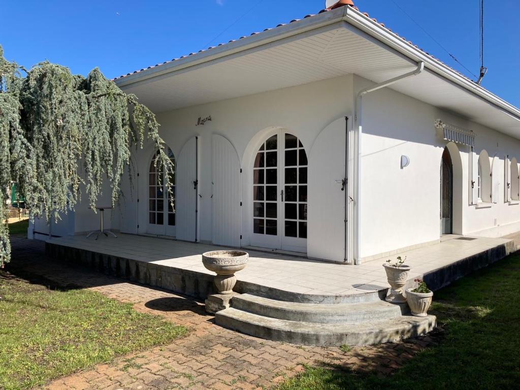 Bygningen som feriehuset ligger i