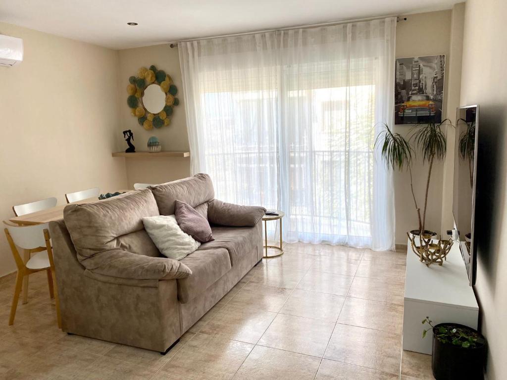 Posezení v ubytování Apartamento Vinaròs (5 min andando del centro)